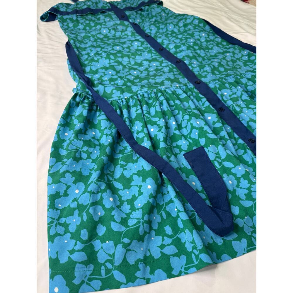 Derek Lam Crosby Floral Popover Midi Dress Size 12 - Picture 7 of 15